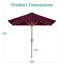 Parasol carré solaire à DEL pour terrasse-131104440