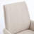 Mid-Back Liftable Office Chair With White Corduroy Striped, Ergonomic And A Dazzling Golden Basis Striped Corduroy, Stable Seat Base-540299716