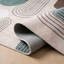 Tapis à motif abstrait beige / vert 7 pi x 10 pi (6 pi 7 po x 9 pi 6 po) Arlo-323185562