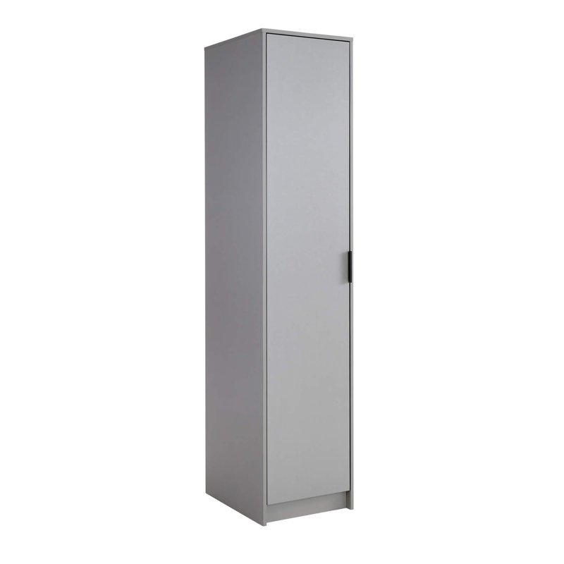 Phoenix 1 Door Hanging Rail Bedroom Storage Wardrobe, Grey