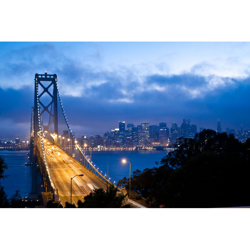 Bay Bay and San Francisco City View par Mariuszblach - photographie sur toile tendue, H 24 po x l 36 po