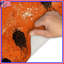 Tapis de bain orange et noir-896094065