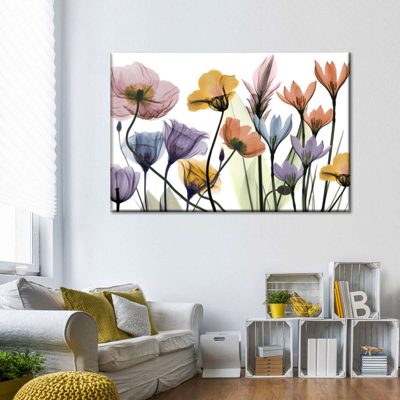 «Vibrant Flowerscape» sur toile, H 8 po x l 12 po x P 1 po