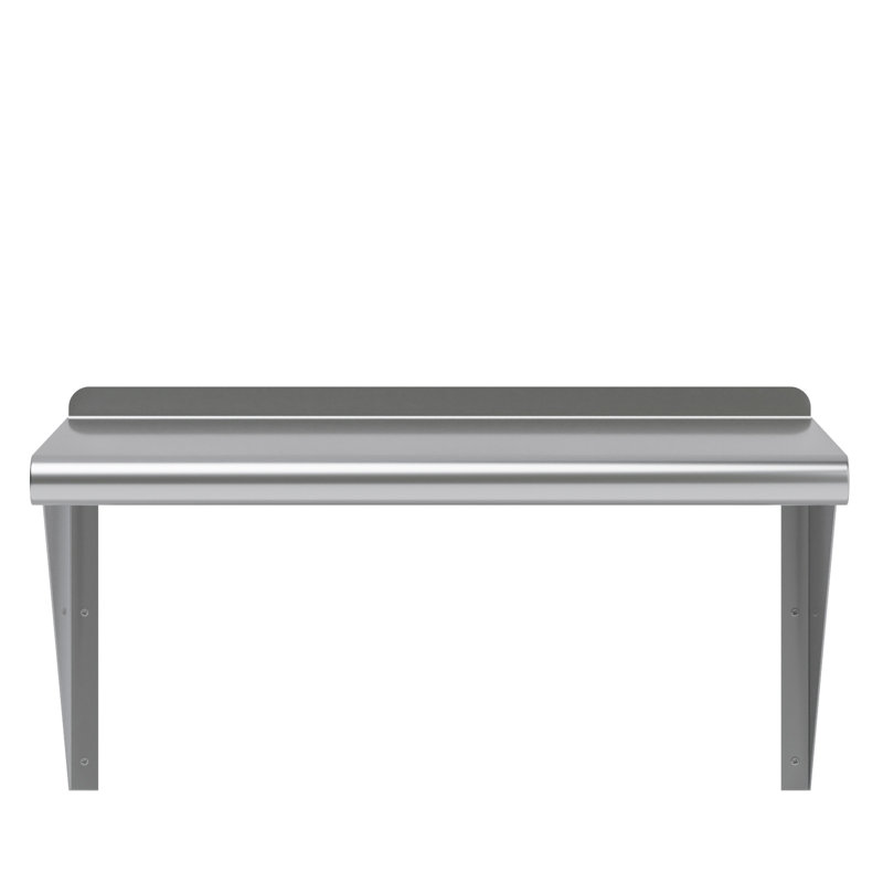 Tablette murale en acier inoxydable, H 13 po x l 24 po x P 14 po
