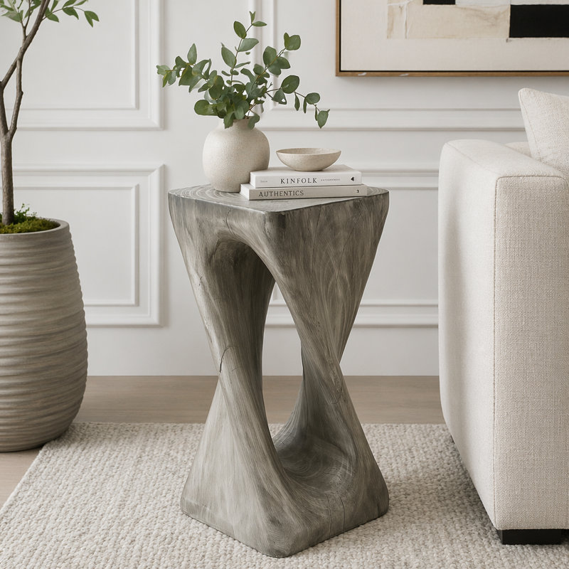 Table d'appoint d'extérieur, Gris