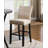 Fabric Bar Stools with Nailhead Trim, Set of 2-265215220