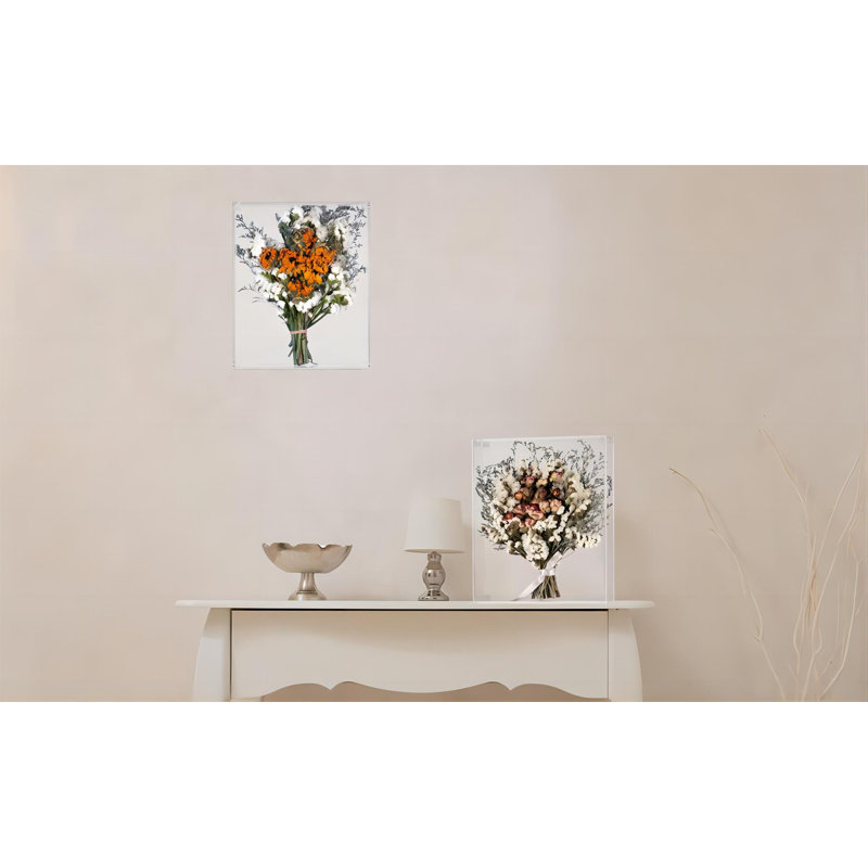 13X16 Acrylic Shadow Box, Assemble Display Case, DIY Tabletop/Wall Mount Display Frame, All Clear Memory Box For Dried Flowers/Kids Room/Birthday/Wedding/Party(13X16x3”, Assemble Frame)