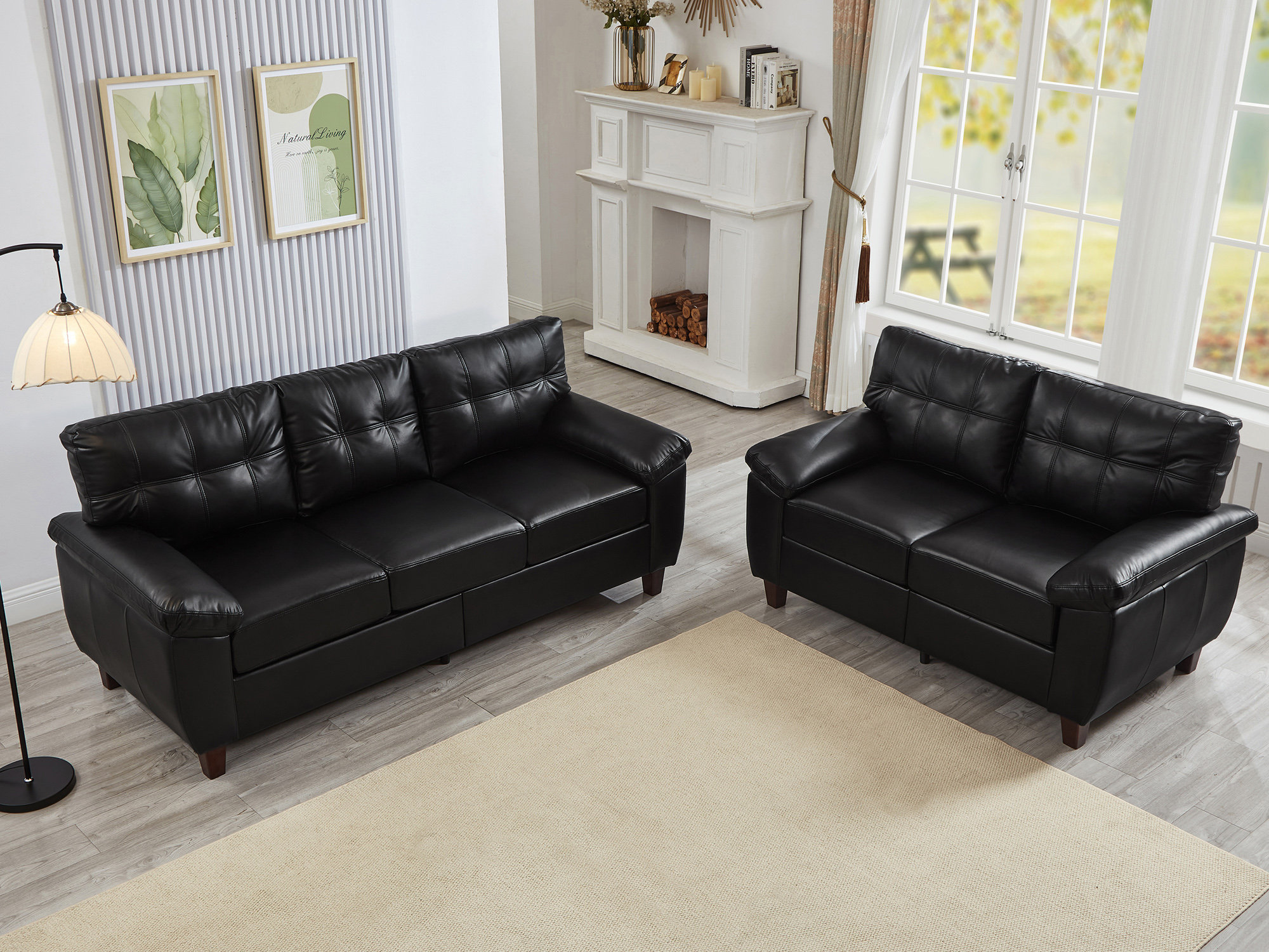 Latitude Run® 2 - Piece Faux Leather Living Room Set - Wayfair Canada