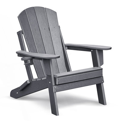 Chaise pliante Adirondack pour l'extérieur, chaise pliante pour foyer en PEHD toutes saisons