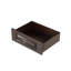 Console 63 po avec 3 tiroirs de rangement et 2 tablettes de présentation, table de canapé avec poignées décoratives en métal-1495410216