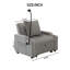 Fauteuil inclinable multifonctionnel en velours pour le salon et le bureau