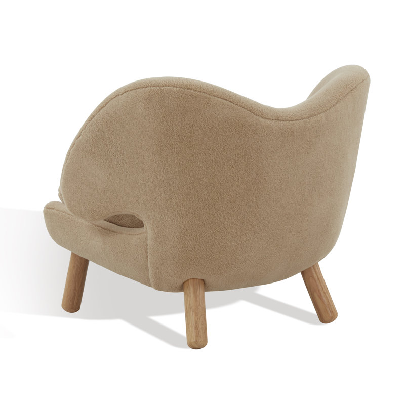 Felicia Contemporary Accent Armchair, Tan, Natural