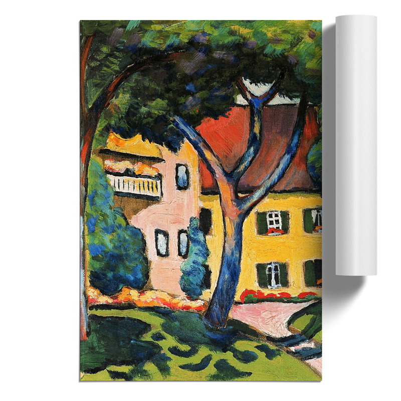 House in Tagersee by August Macke - Frameless Print, 42cm H x 30cm W x 0.1cm D