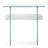 Tempered Glass Console Table with Shelf-1934271996-1905166801
