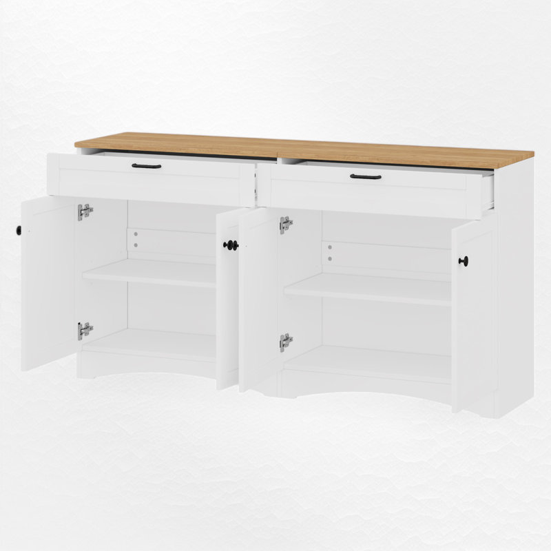 TV Stand For Tvs Up To 70", White