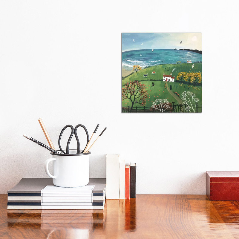 Autumn Beside The Se by Jo Grundy - Wrapped Canvas Print, 30.48cm H x 30.48cm W 1.91cm D