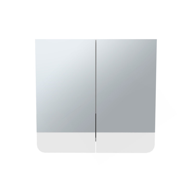 Armoire à pharmacie à miroir Luv avec tablettes intérieures, solution de rangement de salle de bain moderne et rangement
