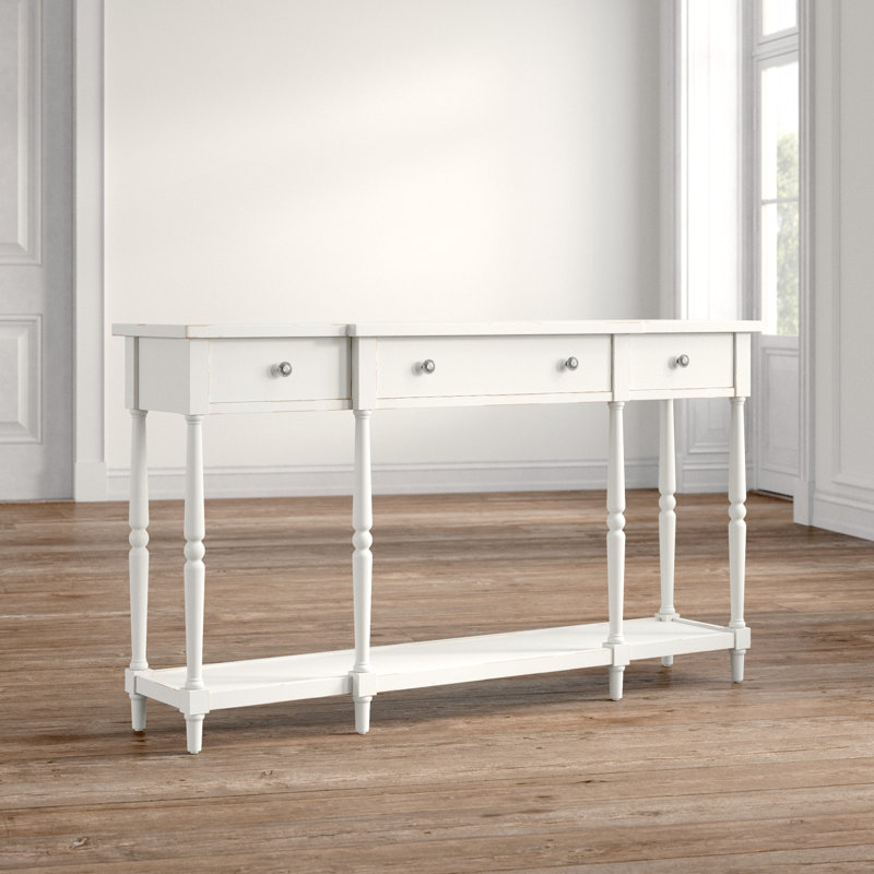 Ausherman 60'' Console Table, Antique White