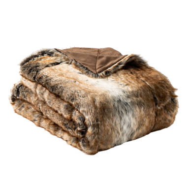 Fabulous-Furs Donna Salyers Posh Faux-Fur Throw Blanket, Vegan