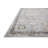 Floral Machine Made Power Loomed Polypropylene Area Rug in Gray-87054153