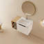 36,21 po Meuble-lavabo profond avec lavabo et tablette - Portes murales à fermeture en douceur de style moderne 36 po