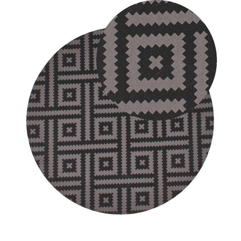 Outdoor Rug AJMER Black, Round 160 cm