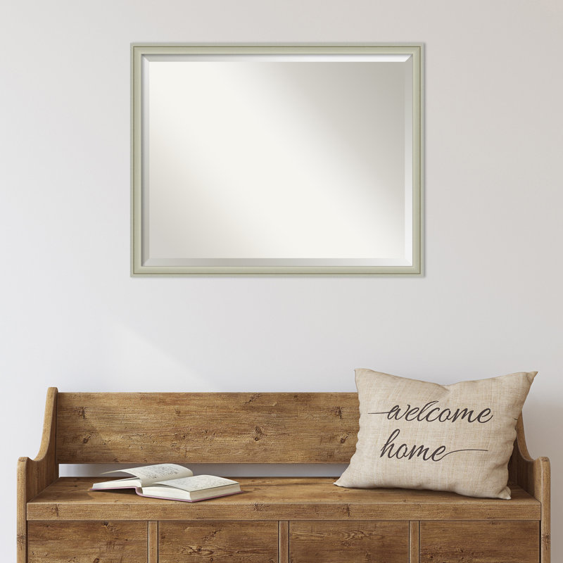 Miroir mural Florence, 23,75 po x 29,75 po, Rectangle, Argent
