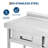 Freestanding Utility Sink with Workbench, Pull-Out Faucet & Storage Drawer