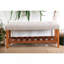 Banc en tissu gris clair Charla-2061084981