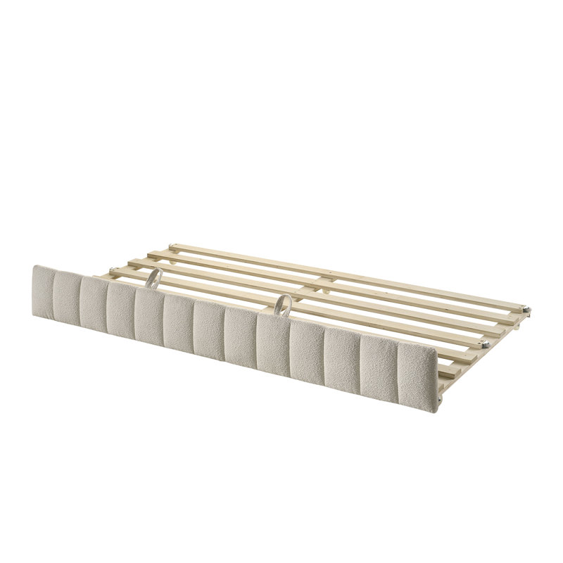 Lit de jour simple avec couchette Darragh, Blanc