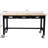 60in Work Table With Heavy Duty Frame And Mobile Capability Workbench Solid Wood Top Workstation