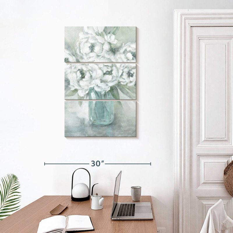 Harnek Peaceful Pivoines, H 20 po x l 32 po