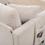 Canapé modulaire polyvalent avec repose-pieds, coussins amovibles et rangement pour accoudoirs pour plus de confort et de commodité-107770640
