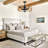 Gejza 19.29" Black Farmhouse Caged Chandelier Ceiling Fan with Light Kit and Remote
