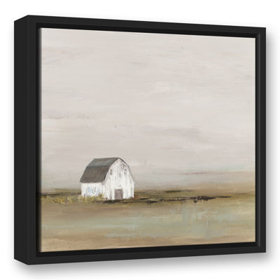 " Barn In Fog " Painting Print