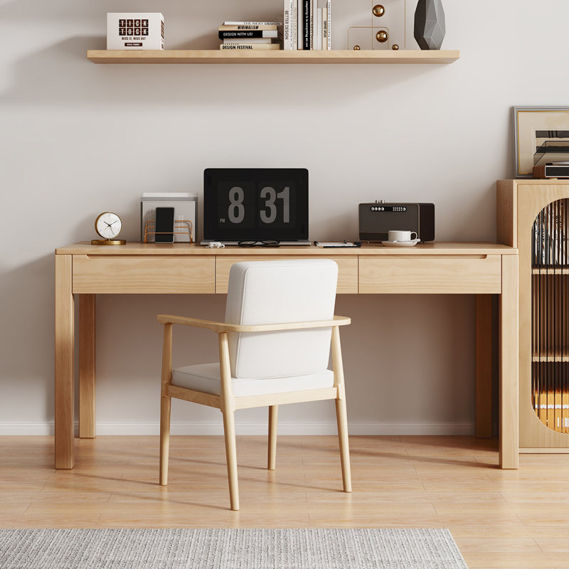 Bureau d'écriture Burlywood, H 29,53 po x l 55,12 po x P 27,56 po