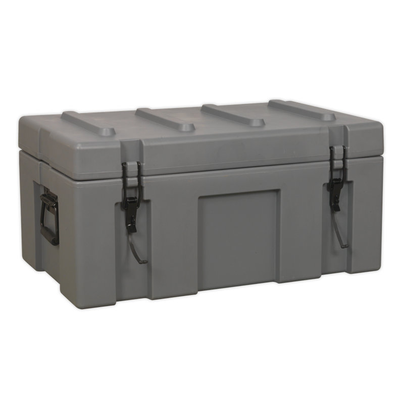 Symple Stuff Oceane 71cm W 62L Water Resistant Plastic Lockable Deck Box in Grey