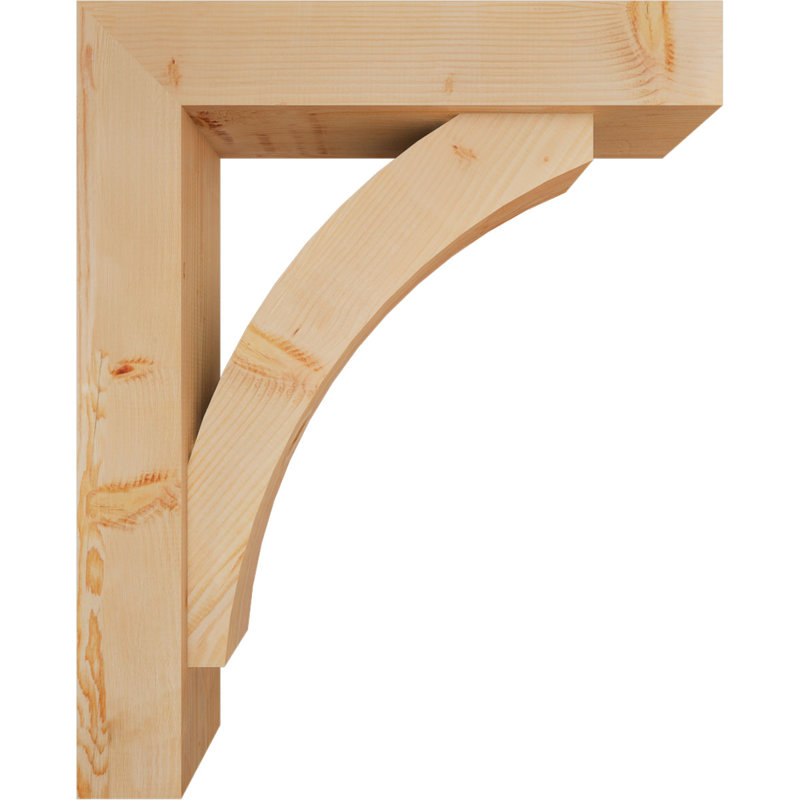 Support de bloc Thorton avec entretoise décalée, 42 x 34, Sapin Douglas de l 7 1/2 (lisse)