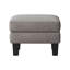 Repose-pieds en tissu gris clair