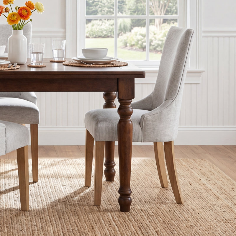 Jezebel 19'' H Side Chair, Linen Light Creamy Beige, Natural 
