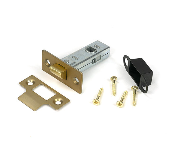 Tubular Mortice Latch, Satin Brass