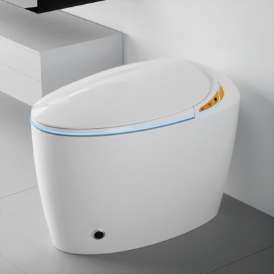 Willow Modern Smart Toilet With Auto Open/Close Lid And Foot Sensor