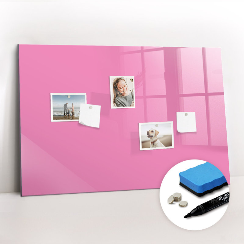 Magnetic Glass Dry Erase Board, Cream
