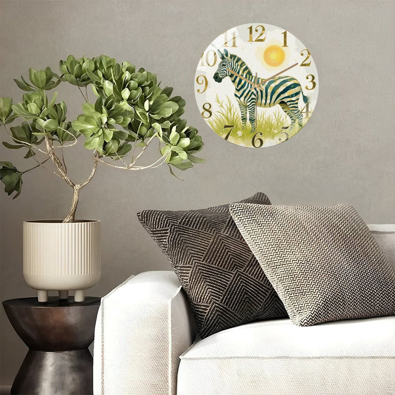 Horloge murale Zebra