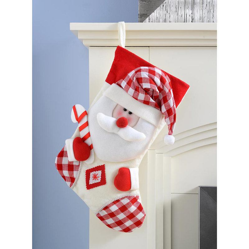Snowman Santa Pack Hanging 3D Head Stocking