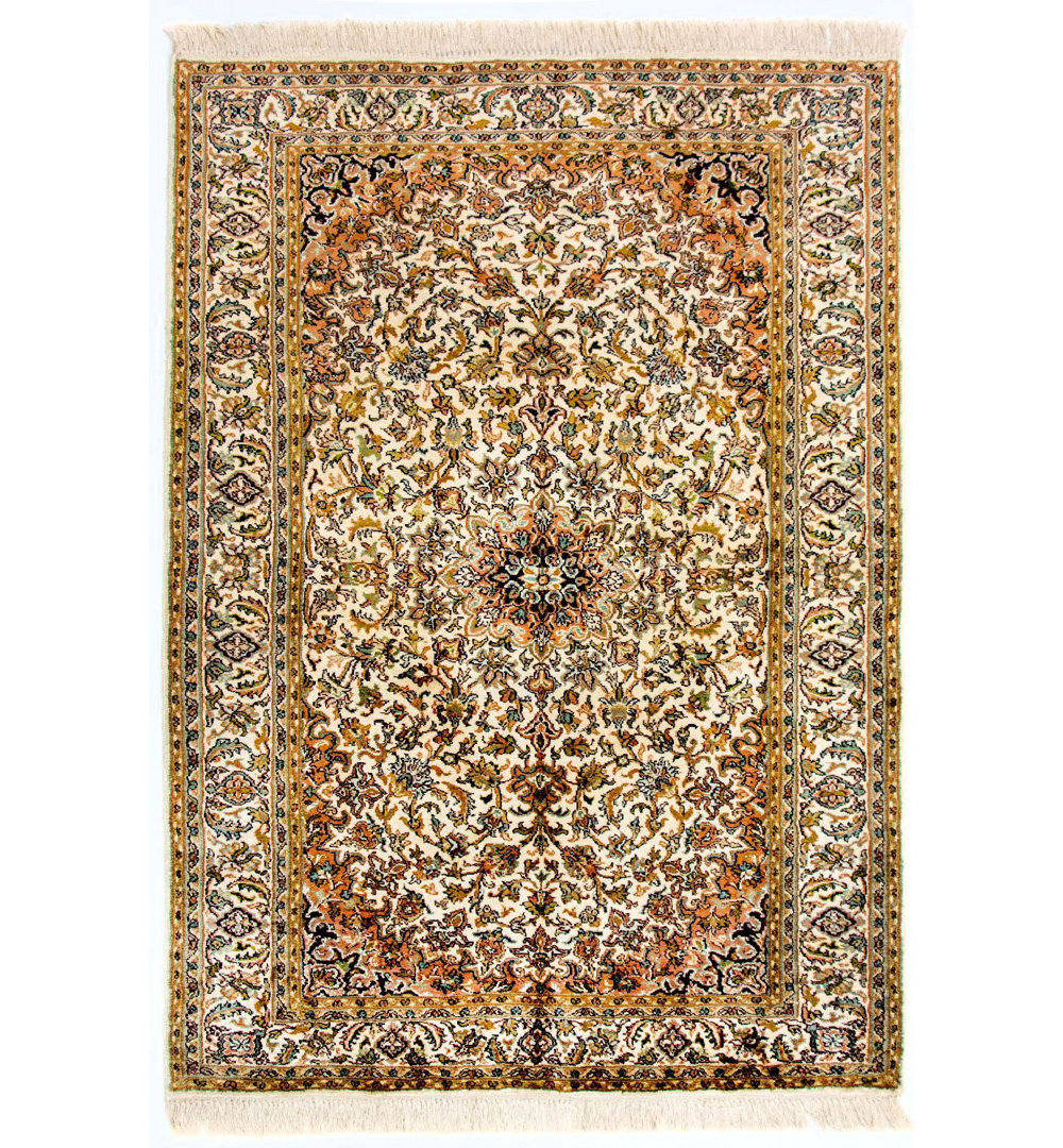Gillham Handwoven Silk Beige Rug