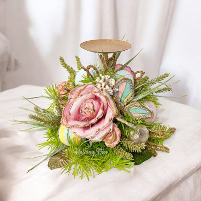 Porte-bougie pastel