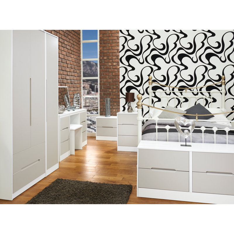 Fully Assembled Snavely 2 Drawer Bedside Table