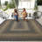  Braided Washable Indoor/Outdoor Rug Black/Gray/Gold Rug-581541627