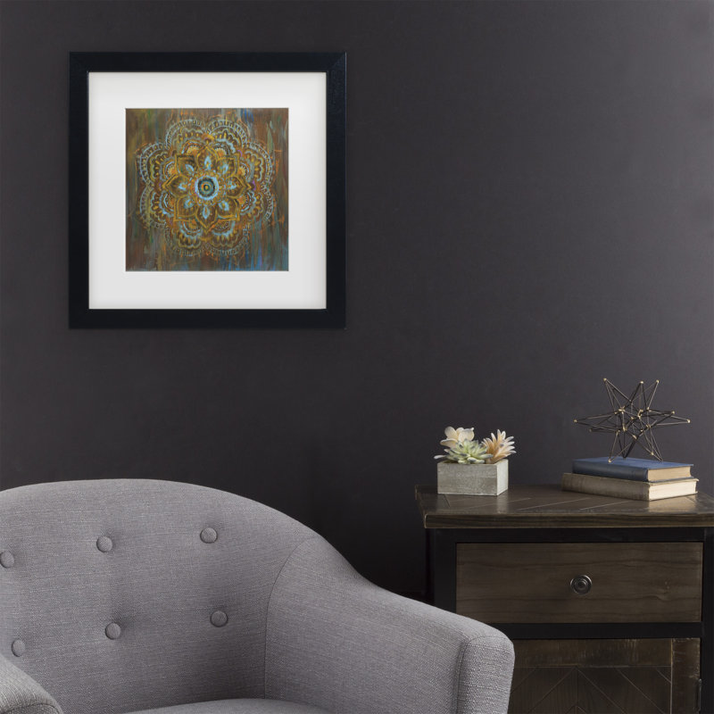 Danhui Nai «Bombay Bohemian», art encadré mat, Noir, H 18 po x l 18 po x P 0,75 po